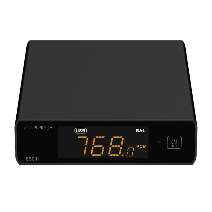TOPPING E50II 黒いこと 1台 プリアンプ内蔵コンパクトデスクトップDAC E50II BK