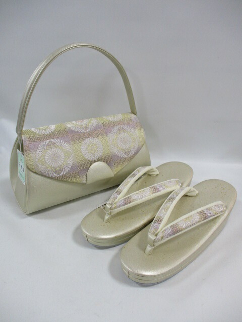 楽天市場】佐賀錦 草履バッグセット 正絹 金色 金糸 フォーマル