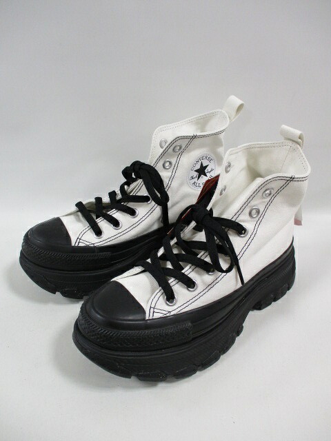 コンバース オールスタートレックウエーブ HI CONVERSE  TREKWAVE HI 厚底 象牙色×黒いこと ご機嫌とり捨てる メンズ レディース スニーカー【大売り出し】【掘り出し物】