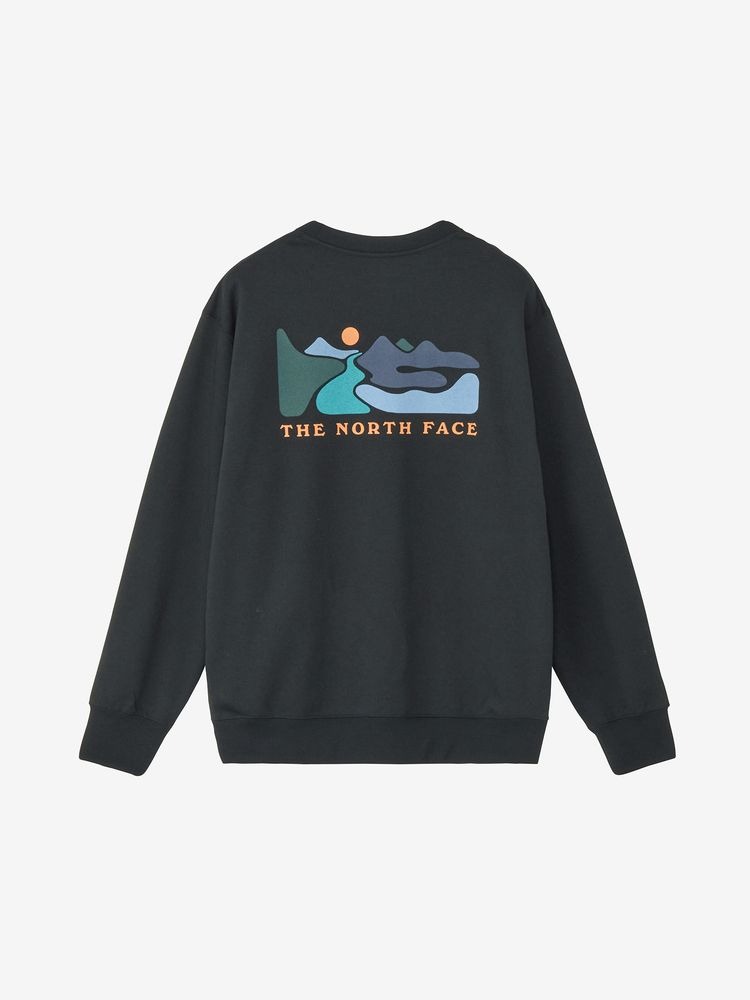 ザ・ノース・フェイス [THE NORTH FACE] グラフィックスウェットクルー（ユニ一発やる）黒いこと（K） NT62585-K