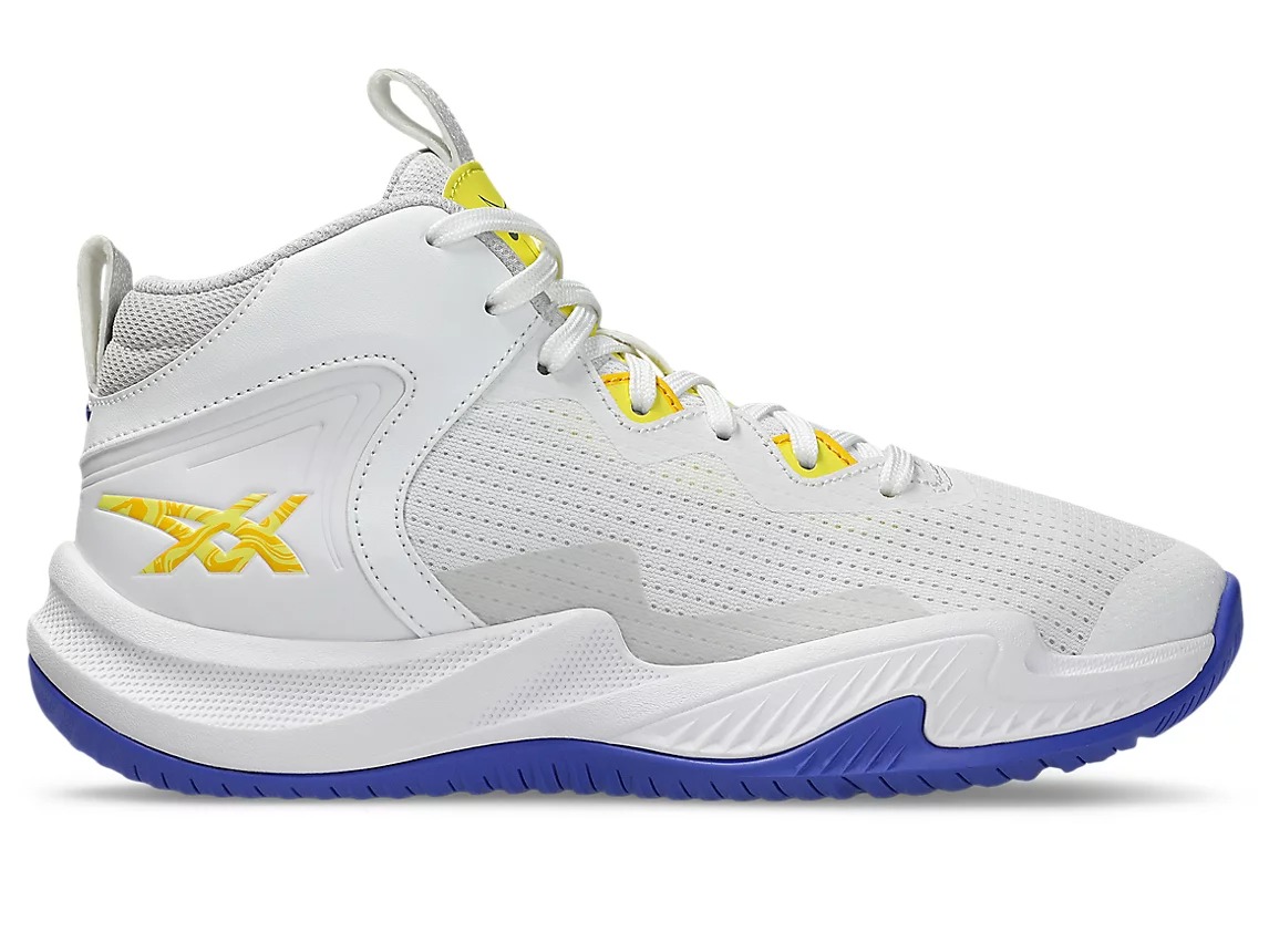 アシックス ノヴァサージ 3 GS ~ asics NOVA SURGE 3 GS ~ (White/Lemon Spark) 1064A017-102 アシックス バスケットシューズ キッズ ジュニア|ヨシエスポーツ 店