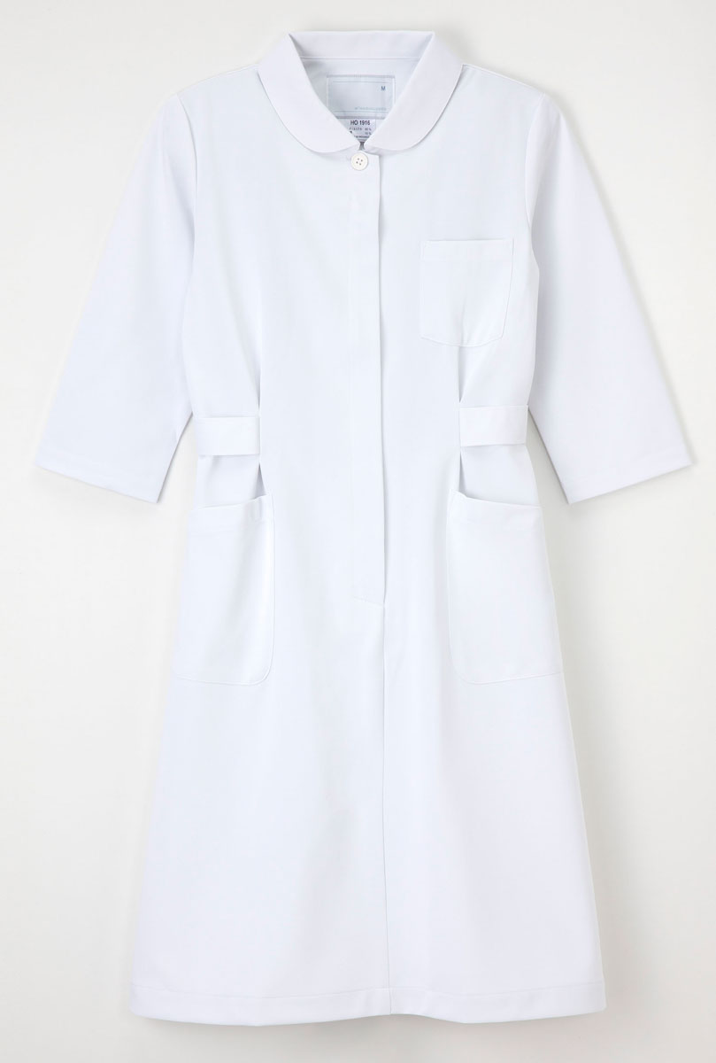 白衣 上様甲斐 胴回りタックで参着hかりやすい影ぼうし 白衣の天使一静謐白衣 分袖 ナガイレーベン Ho1916 Cannes Encheres Com