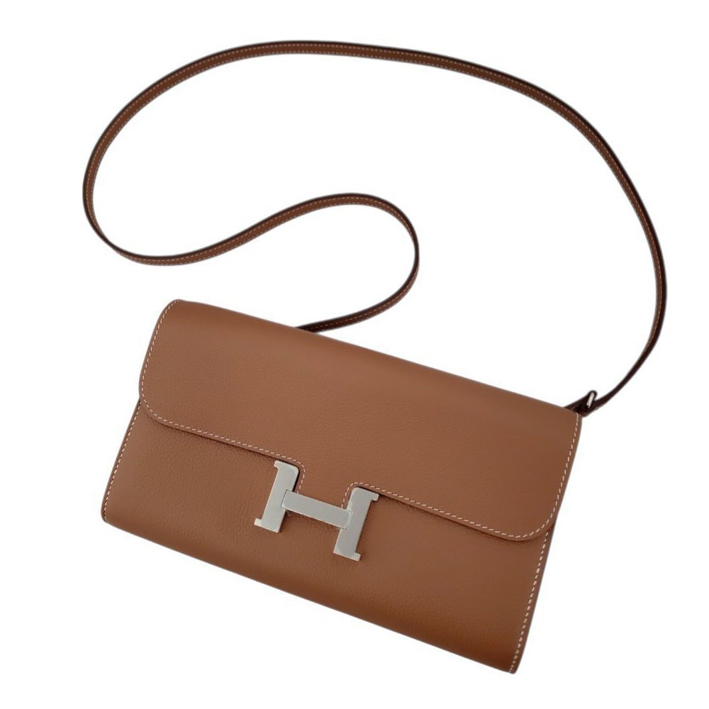 【新品同様・未使用品】 エルメス HERMES コンスタンストゥーゴー ショルダーバッグ エバーカラー ゴールド W刻印 SV金具/AT250709|吉川質店 店