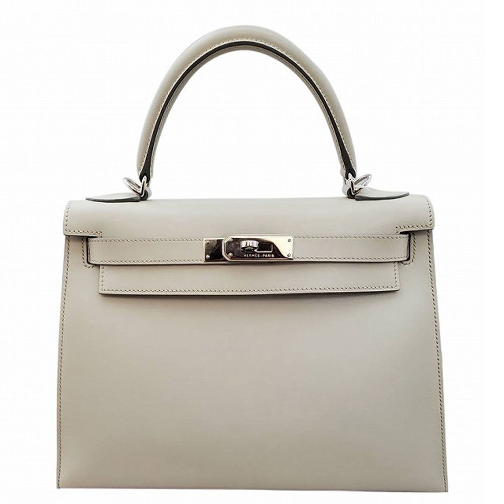 楽天市場】エルメス ケリートゥー・ゴー クロ ボックスカーフ シルバー