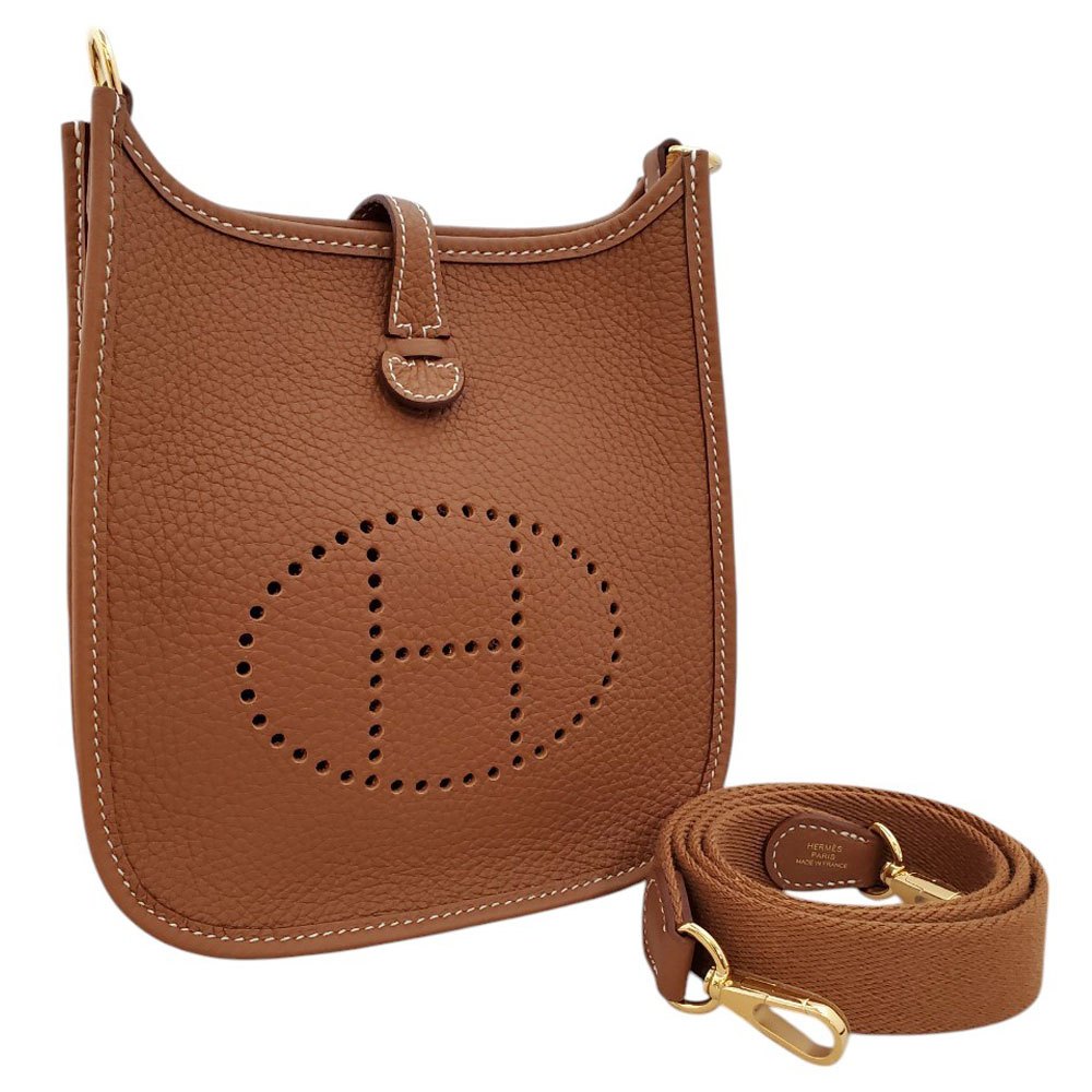 【新品同様・未使用品】 エルメス HERMES エヴリンTPM アマゾン トリヨン ゴールド SV金具 U刻印/MA2409076|吉川質店 店