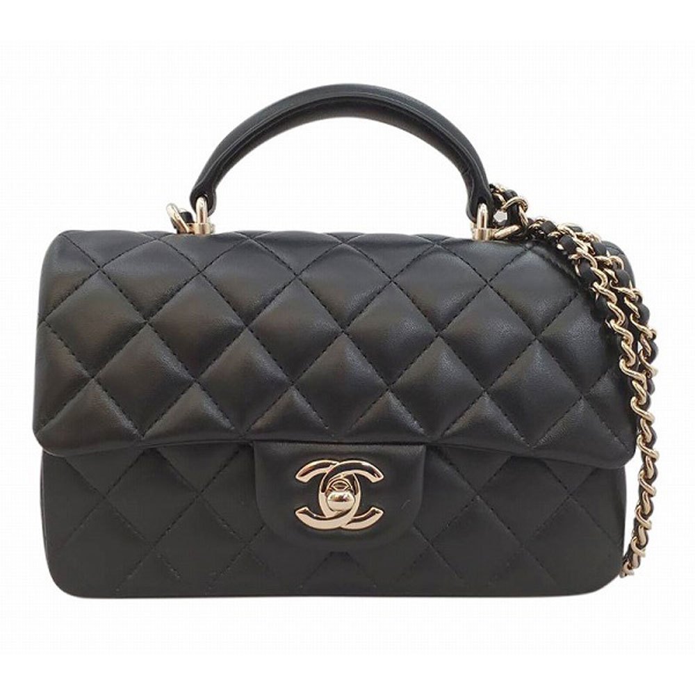楽天市場】CHANEL (シャネル) トップハンドル フラップ バッグ