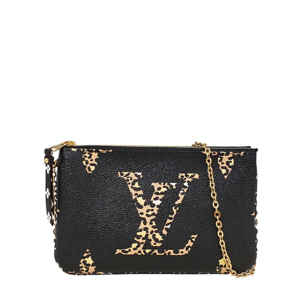 【百貨店SALE10％OFF】【中古】ルイヴィトン  LOUIS  VUITTON  モノグラム・ジャングル  ポシェット・ドゥーブルジップ  M67874/MA2512011
