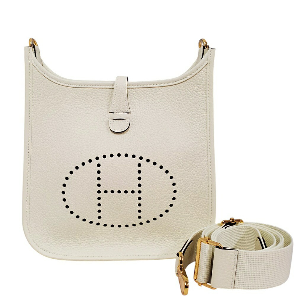 【新品同様・未使用品】エルメス  HERMES  エヴリンIII23  トリヨン  クレーム  G金具  K刻印/AT260124