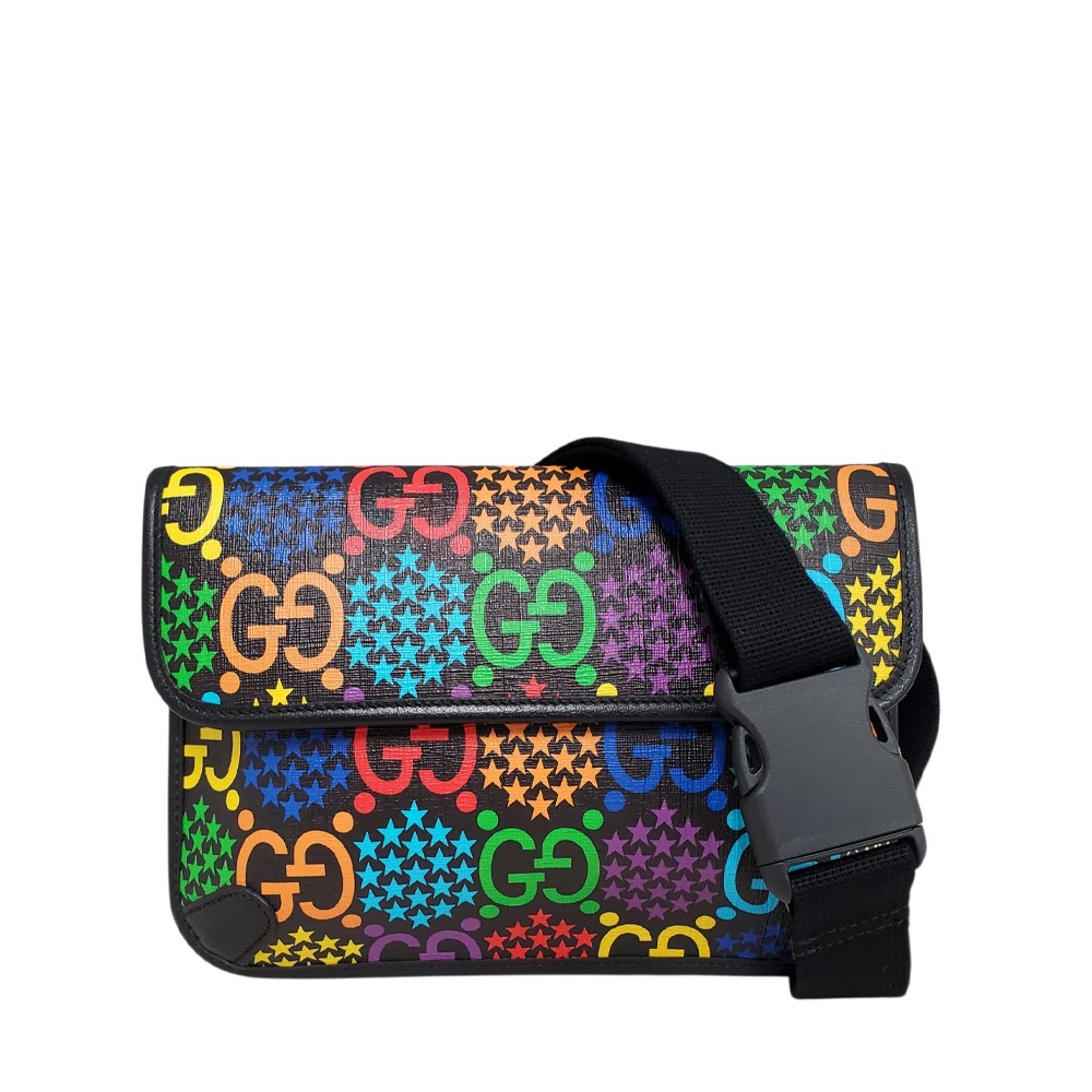 【新品同様・未使用品】グッチ GUCCI GGスプリーム サイケデリック ベルトバッグ/MA2606013｜吉川質店 店