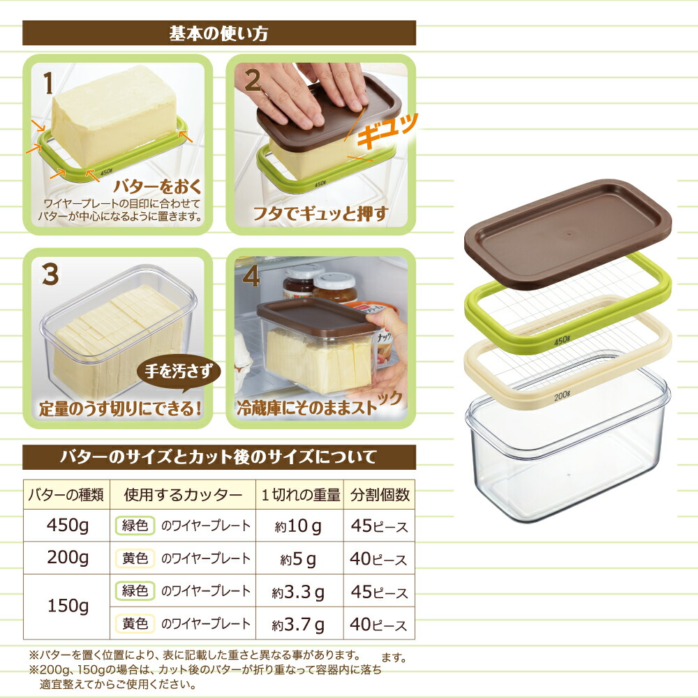 市場 ラッピング不可 保存ができるバターカッター ホームベーカリー倶楽部 200 SJ2088 450g用