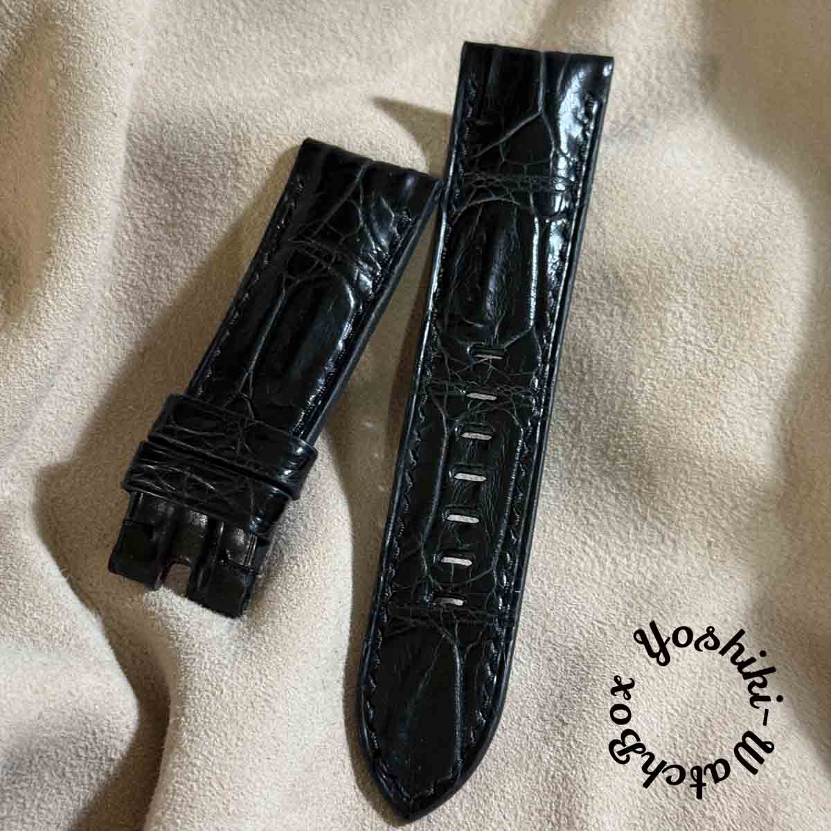 楽天市場】cro-1889 クロコダイル レザー 腕時計 ベルト グレー