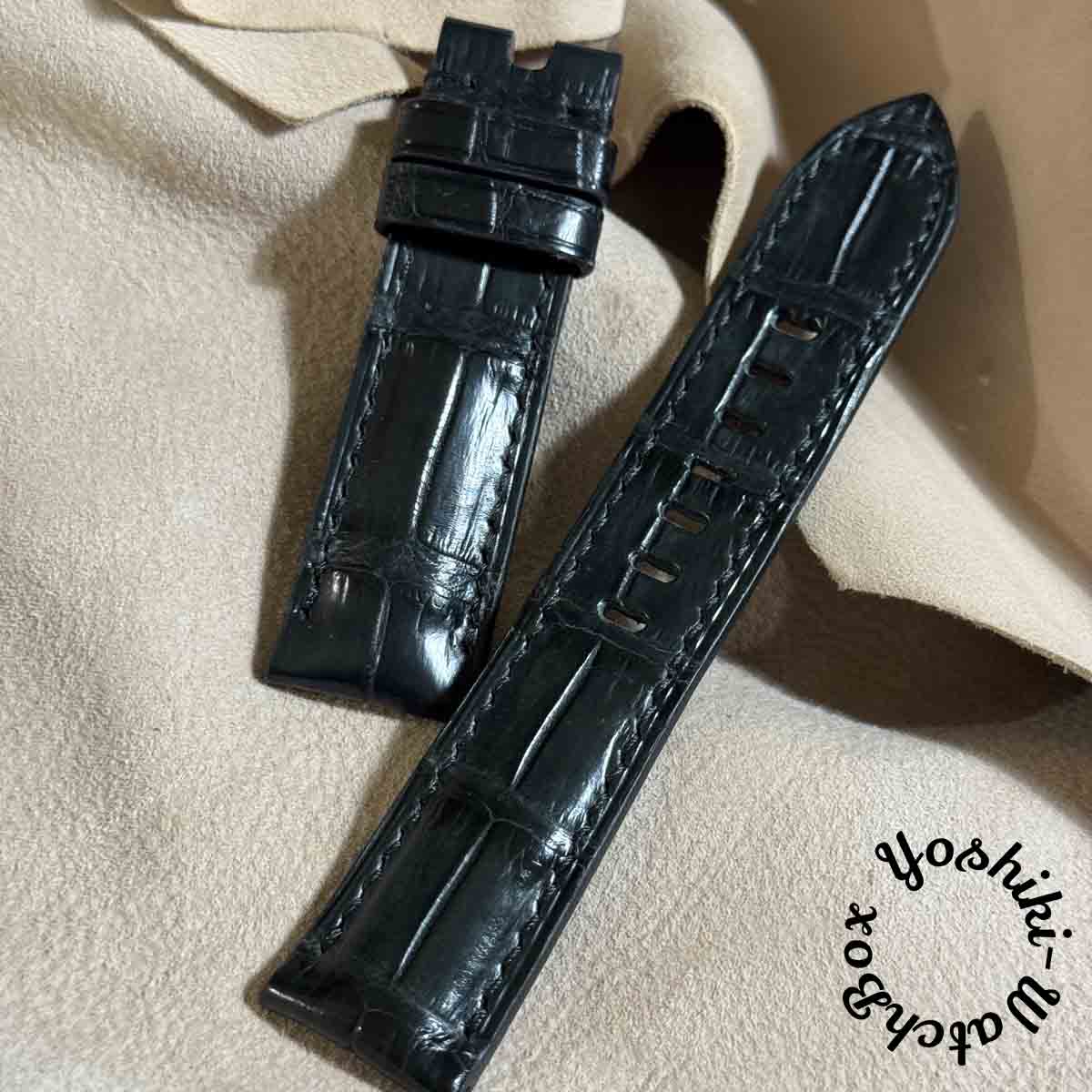 楽天市場】cro-1907 クロコダイル レザー 腕時計 ベルト