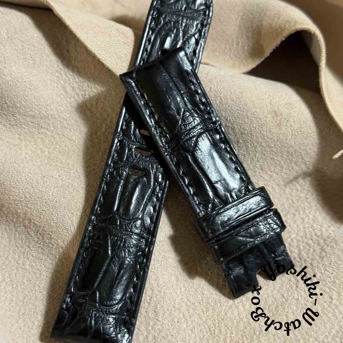cro-1781 クロコダイル 腕時計ベルト グレー ラグ幅19mm cro-1889 クロコダイル 腕時計ベルト グレー ラグ幅19mm（cro