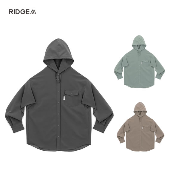 [RIDGE MOUNTAIN GEAR リッジマウンテンギア]　Hooded Long Sleeve Shirt　国内正規品｜YOSHIKI P2インターネットショップ