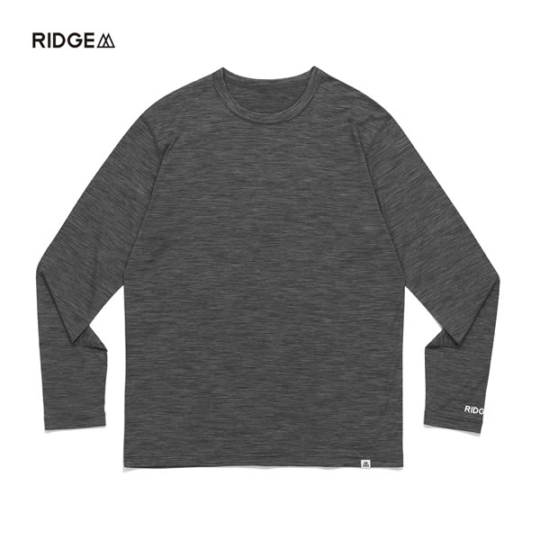 【お買い物ﾏﾗｿﾝｸｰﾎﾟﾝ配布中】[RIDGE MOUNTAIN GEAR リッジマウンテンギア]　Merino Basic Long Sleeve Tee \