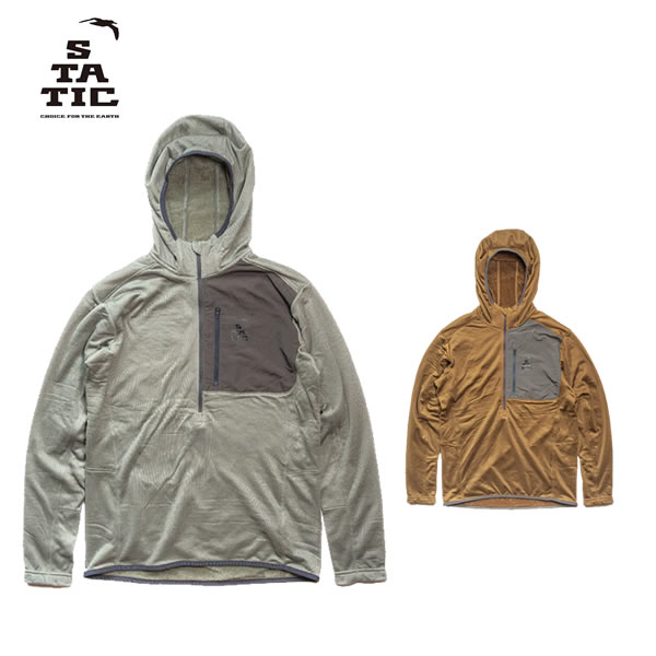 【お買い物ﾏﾗｿﾝｸｰﾎﾟﾝ配布中】STATIC スタティック　アドリフト ハーフジップ フーディ 24502　国内正規品 14,212円
