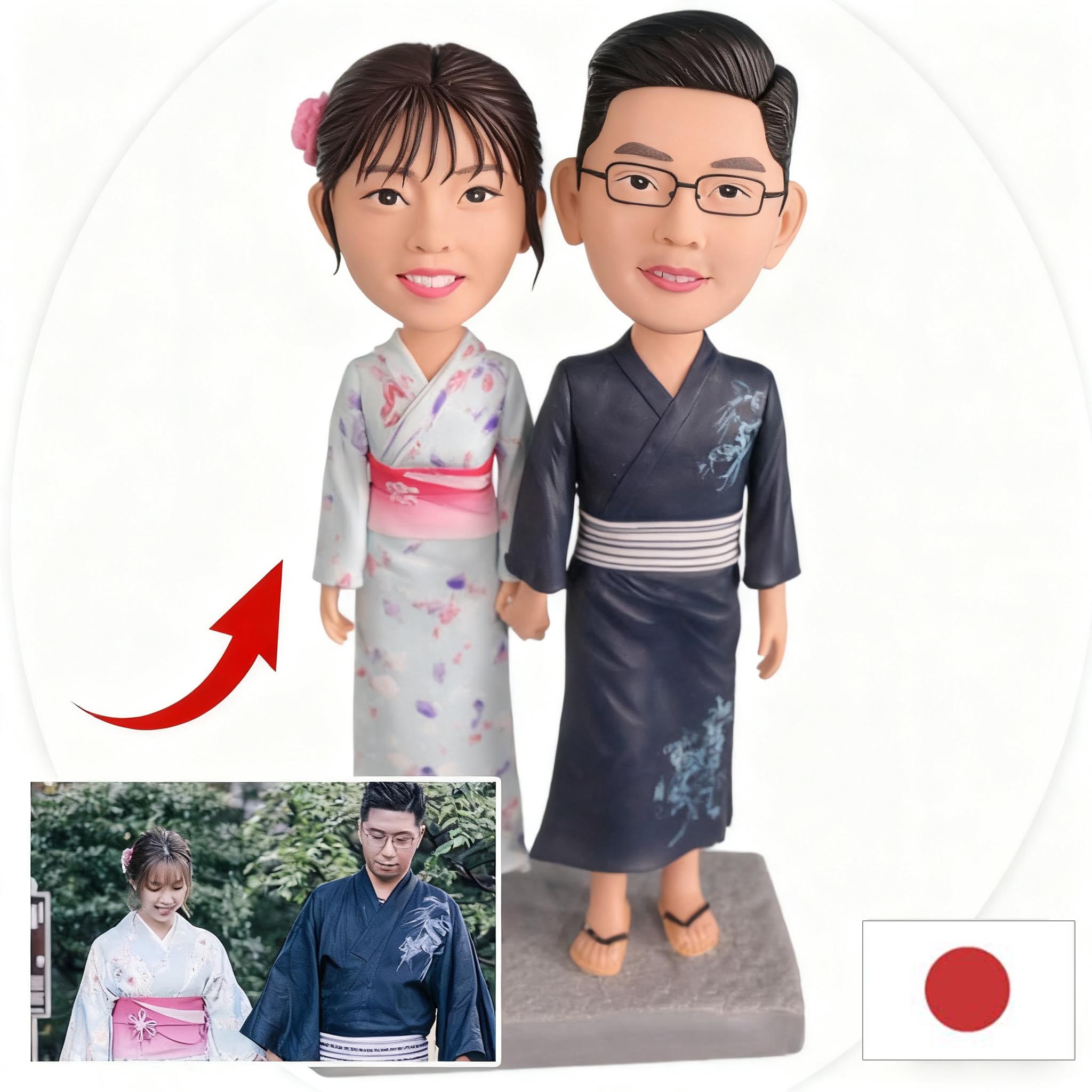 【似顔絵立体化】 手作りオーダー 結婚祝い 結婚記念日 紙婚式 綿婚式 バレンタインデー 夫婦 恋人 プレゼント 新築祝い カップルギフト バレンタインギフト 彼女 彼氏 ウェディングケーキトッパー 金婚式 銀婚式 白金婚 ウェディングフィギュア サプライズ贈り物