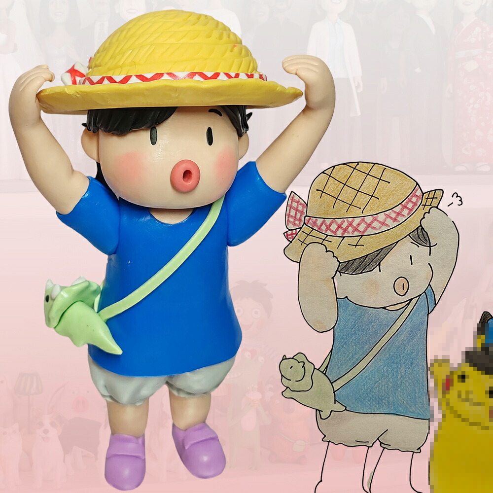 【思い出の立体化専門】子どもの絵や写真から作る3D似顔絵フィギュア 七五三 1/2成人式 こどもの日などの記念日に 世界で一つだけのオリジナル作品 大切な成長の瞬間を形で残せる最高の贈り物｜吉岡手作り立体似顔絵店