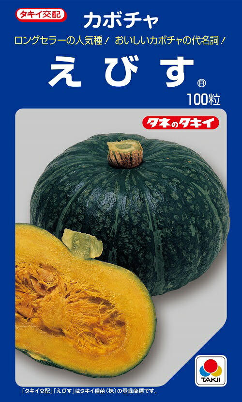 楽天市場】ほっこりえびす カボチャ 100粒 【南瓜の種】【タキイのタネ】【野菜の種】 : 吉谷農芸 楽天市場店