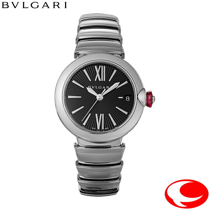 (最強配送) 新品 BVLGARI ブルガリ ルチェア LU33BSSD 自動巻き オートマティック 32.5mm レディース ユニセックス 腕時計 ブラック文字盤 サファイアガラス 【２年間保証付き】