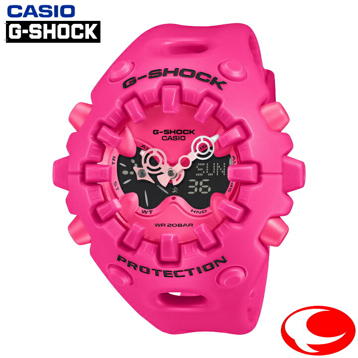 (最強配送) カシオ CASIO G-SHOCK GA-V01-4AJF ビビッドピンク文字盤 フルオートカレンダー機能付き 20気圧防水 新たな形のG-SHOCH トゲトゲ ユニークなデザイン ショックリリース針 (25年10月17日発売)|ウォッチ・ジュエリーのヨシイ