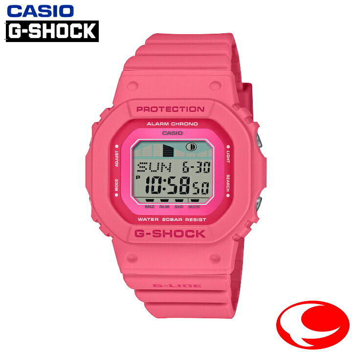 (最強配送) カシオ CASIO G-SHOCK GLX-S5610-4JF 耐衝撃構造 フルオートカレンダ機能付き 20気圧防水 ビビッドピンク タイドグラフ ムーンデータ