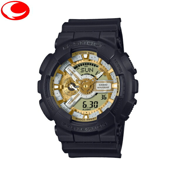(最強送りとどける) カシオ CASIO G-SHOCK GA-110CD-1A9JF  メンズ ウオッチ  ゴールド＆しろがね色 ツートンダイアル アナデジ【貨物輸送無料】【楽ギフ_荷作り】【24年2月9日発売】【カシオ祭】【差し上げ物】