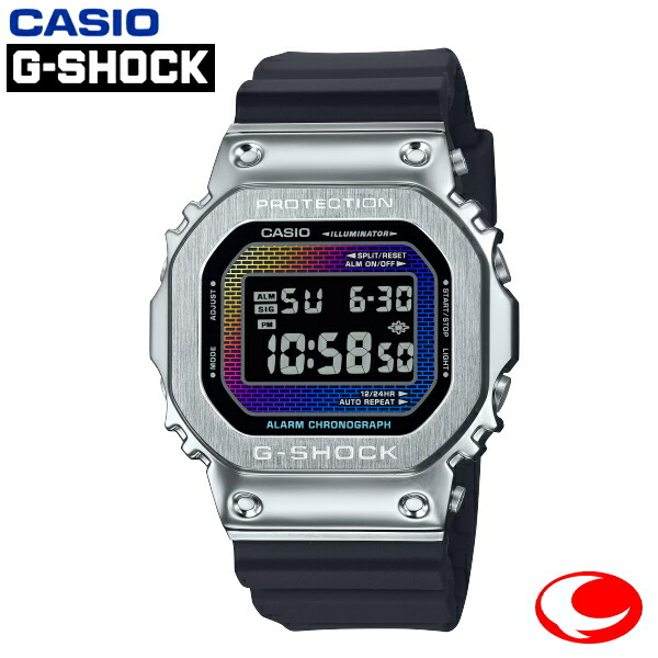 (最強配送) カシオ CASIO G-SHOCK DIGITAL 5600 SERIES GM-5600RW-1JF レインボーカラーのグラデーション蒸着 レンガパターン メンズ ユニセックス 腕時計 メタルベゼル【送料無料】【24年8月9日発売/】【楽ギフ_包装】【プレゼント】 20,048円