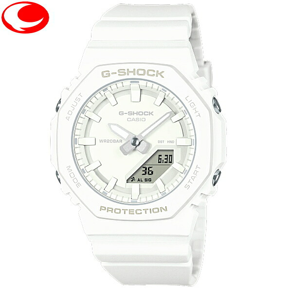 (最強送りとどける)カシオ CASIO G-SHOCK  GMA-P2100-7AJF  ユニ一発やる レディース ウオッチ 白いこと デジタル・アナログ模範例GMA-S2100を更に小型化したGMA-P2100続きもの。八角茴香形 オクタゴン【24年1月】【カシオ祭】【差し上げ物】