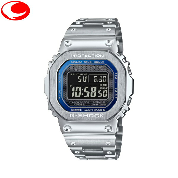 (最強配送)カシオ CASIO G-SHOCK メンズ 腕時計 GMW-B5000D-2JF　タフソーラー電波ウォッチ FULL METAL フルメタル /モバイルリンク/Bluetooth搭載/LEDホワイト/カレンダー機能/ブルー蒸着【24年4月発売】