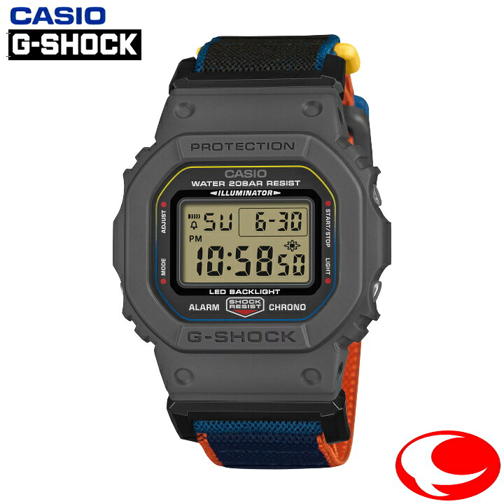 (最強配送)カシオ CASIO G-SHOCK NEW CLOTH BANDシリーズ ニュークロスバンドシリーズ DW-5600MNC-8A2JF FIDLOCK?製マグネットバックルを搭載 10気圧防水【プレゼント】【ギフト】(26年3月13日発売)｜ウォッチ・ジュエリーのヨシイ 13,543円