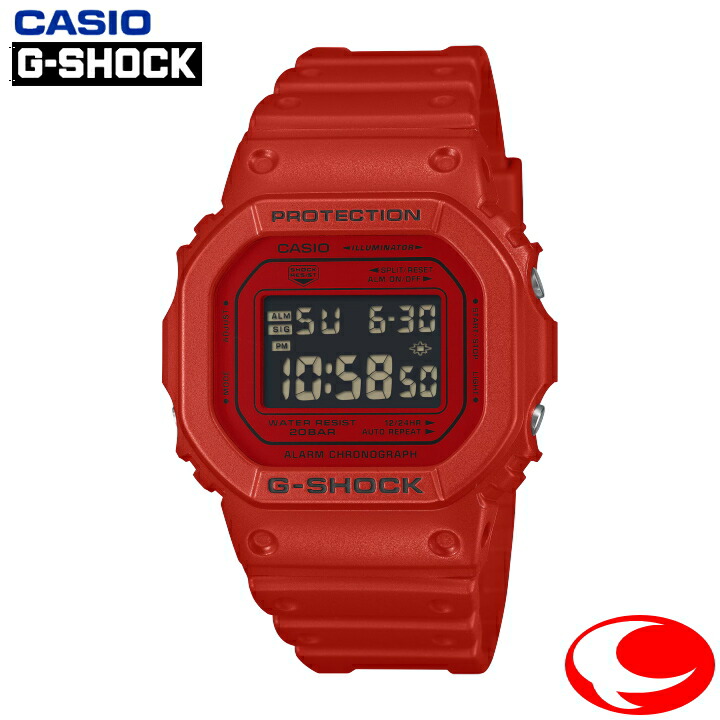 カシオ CASIO G-SHOCK DW-5600RRB-4JF ビビッドレッド アイコニックスタイル クオーツ 20気圧防水 反転液晶【25年12月5日発売】