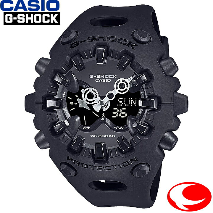 (最強配送)カシオ CASIO G-SHOCK GA-V01-1AJF ブラック文字盤 20気圧防水 新たな形のG-SHOCH トゲトゲ ユニークなデザイン ショックリリース針【25年4月11日発売】