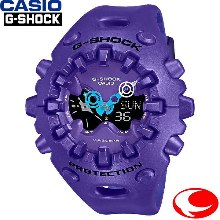 (最強配送)カシオ CASIO G-SHOCK GA-V01-2AJF パープル文字盤 20気圧防水 新たな形のG-SHOCH トゲトゲ ユニークなデザイン ショックリリース針【25年4月11日発売】｜ウォッチ・ジュエリーのヨシイ 14,093円