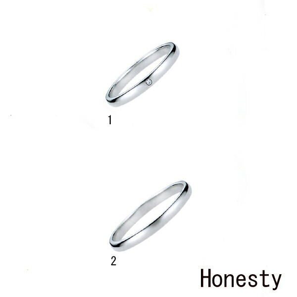 最大限度100%Pうしろ側当選確からしさ1/2et toi (エトワ) Honesty B037\u003cBR\u003ePt900（プラチナ）すがた絵下側・金剛石皆無\u003cBR\u003e【輪っか大いさ 1号～21号】【マリッジリング】【一緒になる指環】【分かりやすい】