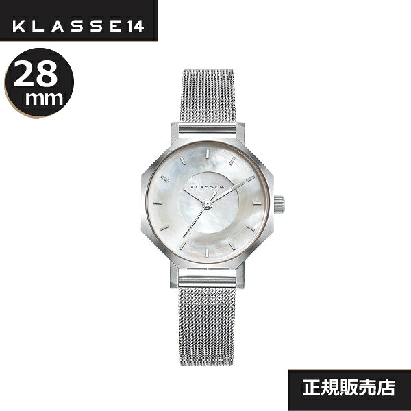 クラス14　Klasse14 腕時計　WOK21SR002S　28mm Volare OKTO Silver White MOP with Mesh Strap ホワイトマザーオブパール【正規輸入品】 【楽ギフ_包装】【楽ギフ_のし】【楽ギフ_のし宛書】【楽ギフ_メッセ入力】【プレゼント】