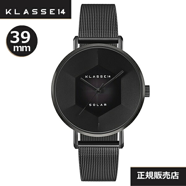 クラス14 Klasse14 腕時計 ソーラー時計 WVS22BK002M Volare Solar Darkness with Black Mesh Strap 39mm【正規輸入品】メンズ|ウォッチ・ジュエリーのヨシイ