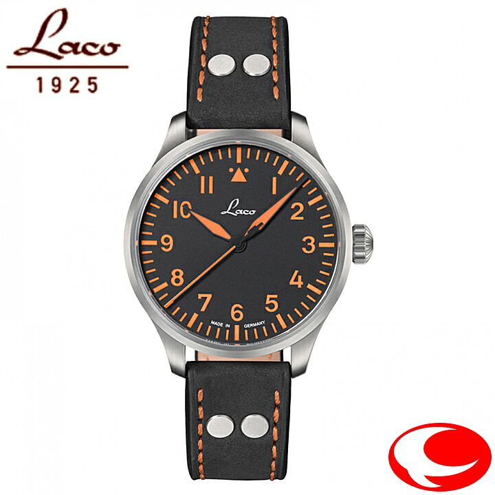25日は最大100%Pバック当選確率1/2ラコ パイロットウォッチ Laco 862129 PILOT Neapel39 パイロット ネアペル39 自動巻き 腕時計 862129 5気圧防水 ブラック文字盤 39ミリ｜ウォッチ・ジュエリーのヨシイ 49,500円