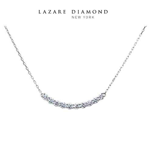 （最強配送）ラザールダイヤモンド　ダイヤモンドネックレス　0.20ct Pt950 FL845PN フェアリープラチナム使用　3倍の強度