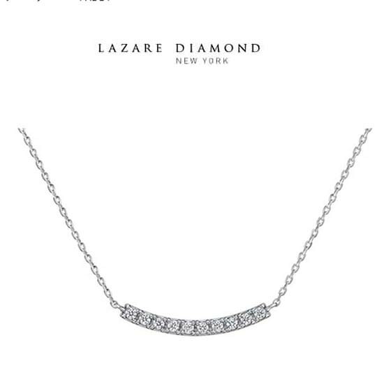 （最強配送）ラザールダイヤモンド　ダイヤモンドネックレス　0.08ct Pt950 PADDY　パディー　誕生日