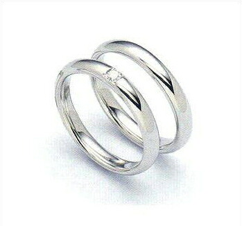 ラザールダイヤモンド　マリッジリング[結婚指輪] (左画像)　ダイヤモンド入り　LG002PR　【納期約5週間　別作】