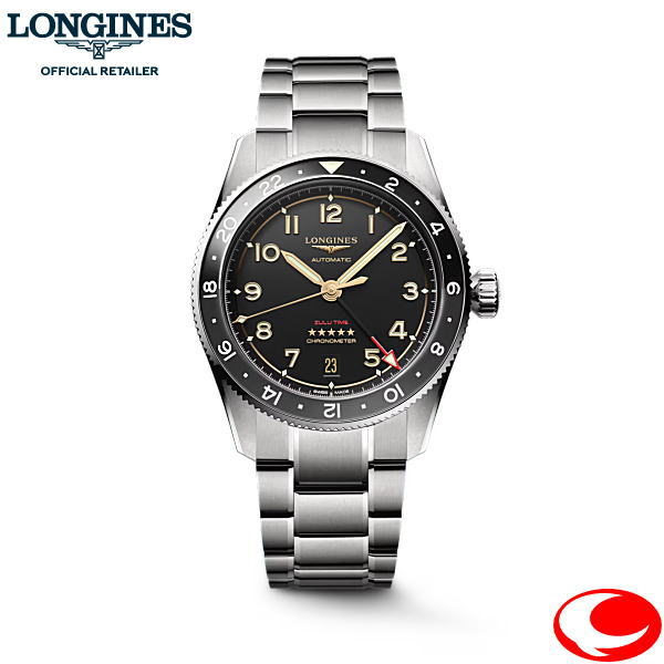 最強配送 (正規５年間保証付) ロンジン スピリット LONGINES SPIRIT ズールータイムチタニウム　39ｍｍ　 ZULU TIME TITANIUM L3.802.1.53.6 自動巻メカニカル クロノメーター規格 耐磁時計 グレード５チタン【国内正規販売店】