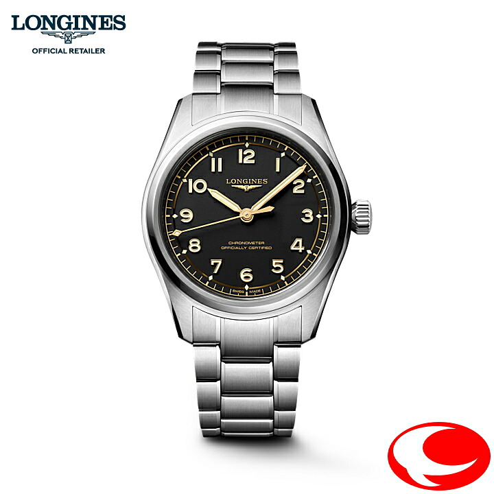 (最強送りとどける)  定め事５年次引きうける 【ご買いもとめる排他的権利】 LONGINES SPIRIT ロンジン 肝ったま PILOT(飛行士) 自動小銃巻 39粍 10空圧雨合羽 L3.809.4.53.6 L38094536 オートマティック  クロノメーター 耐磁時計 マイクロアジャストシステム積み上げるバックル 定め事売りわたす店