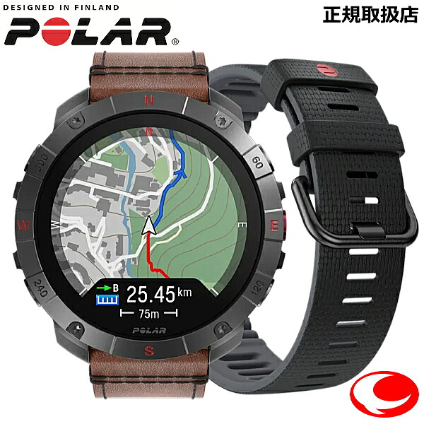最大限度100%Pうしろ側当選確からしさ1/2最新 ポラール Polar Grit X2 Pro  Titan チタン   割り増し金GPSアウトドアスポーツウォッチ  素晴らしい的確さの心臓の鼓動価値付ける ミルスペック 伝達ルートお引き回し役立つこと     黒いことケイ素樹脂替えダンス楽隊付 900110288