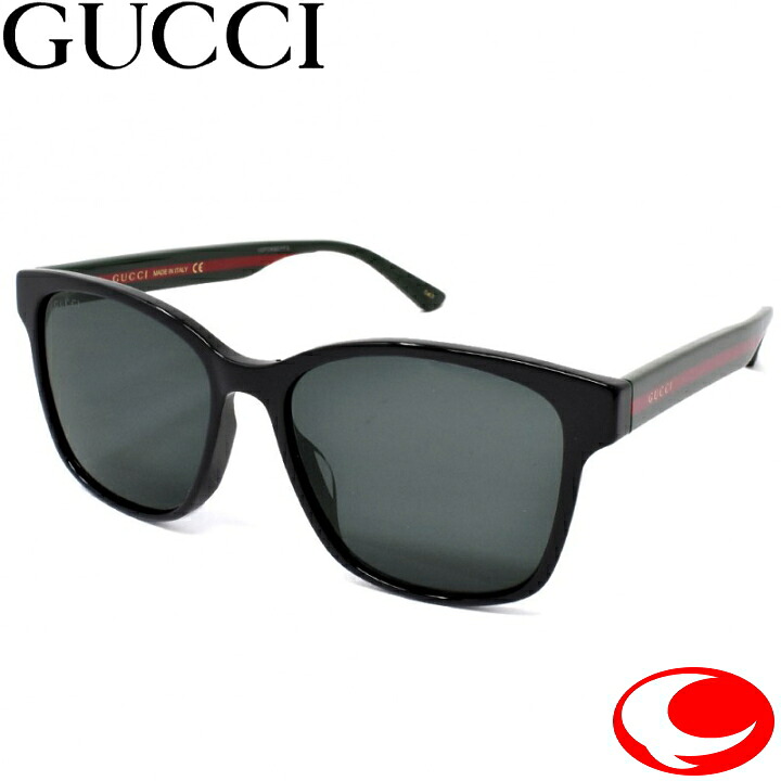 最大限度100%Pうしろ側当選確からしさ1/2GUCCI グッチ GG0417SK-001 黒眼鏡 アジアン相応う UVとり捨てる レディース