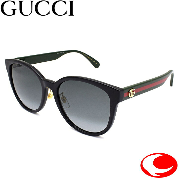 最大限度100%Pうしろ側当選確からしさ1/2GUCCI グッチ GG0854SK-001 黒眼鏡 アジアン相応う メンズ レディース ユニ一発やる