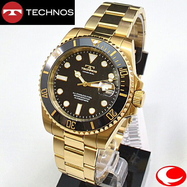 楽天市場】TECHNOS テクノス ラウンド デイト[腕時計 メンズ 男性 普段