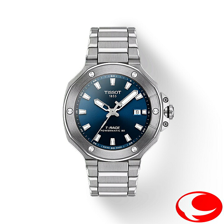（最強配送）ティソ ティーレース パワーマティック80 TISSOT T-レース パワーマティック80 41MM T141.807.11.041.00 オートマティック 自動巻き メンズ 腕時計 ブルー文字盤 10気圧防水【プレゼント】【T1418071104100】｜ウォッチ・ジュエリーのヨシイ 66,550円