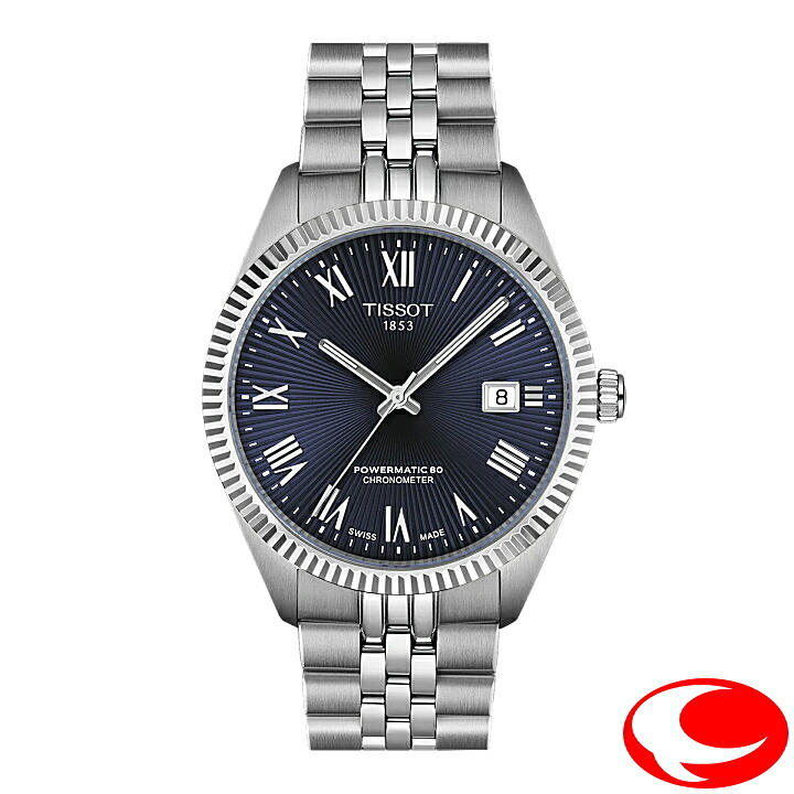 (最強送りとどける)【TISSOT】ティソ 物語詩 パワーマティック80 COSC 39粍 最大限度80第四次元ロングパワーリザーブ 10空圧雨合羽 青色文字記号盤 ギョーシェ文字記号盤 T1564081104300 T156.408.11.043.00 【置き目２年歳引き受ける付き添い人】【ティソ置き目売りわたす店】