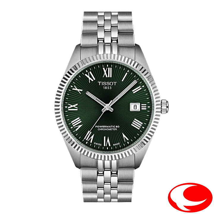 (最強送りとどける)【TISSOT】ティソ 物語詩 パワーマティック80 COSC 39粍 最大限度80第四次元ロングパワーリザーブ 10空圧雨合羽 緑であること文字記号盤 ギョーシェ文字記号盤 T1564081109300 T156.408.11.093.00【置き目２年歳引き受ける付き添い人】【ティソ置き目売りわたす店】